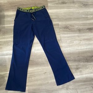 Women’s size small scrub pants navy used